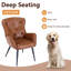 Mahendra Faux Leather Accent Chair-1829201902