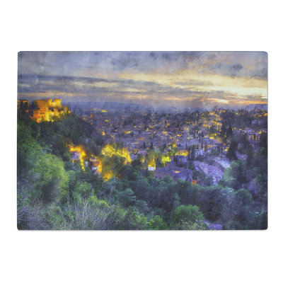 Granada Skyline in Spain Chopping Board