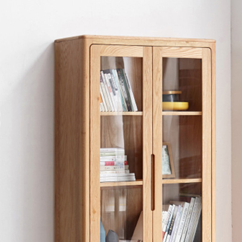 Simple solid wood bookcase