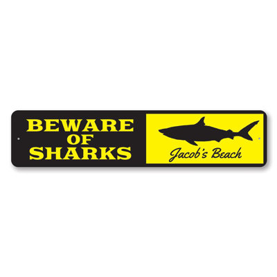 Plaque en aluminium Shark