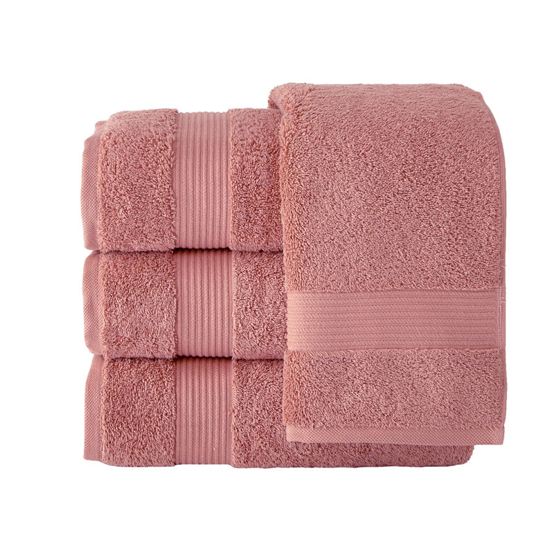 Ensemble de serviettes de bain de luxe 4 pièces Hamer - 100% coton turc, ultra doux et très absorbant, 30 po x 54 po, élégant design Dobby pour spa et maison