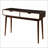 Espresso and White 2-drawer Sofa Table