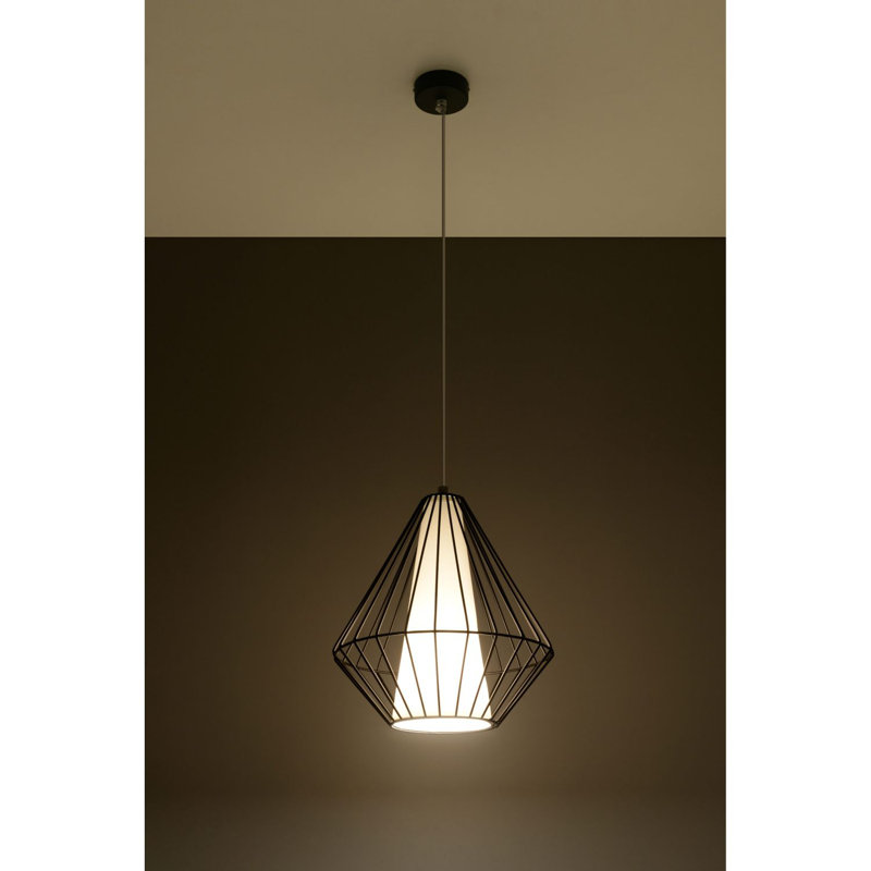 Vern 1 - Light Geometric Pendant, Black