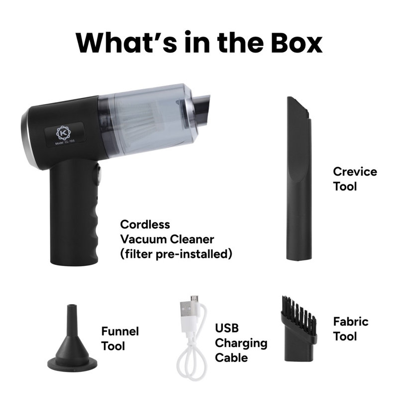 Compact Handheld Car Vacuum