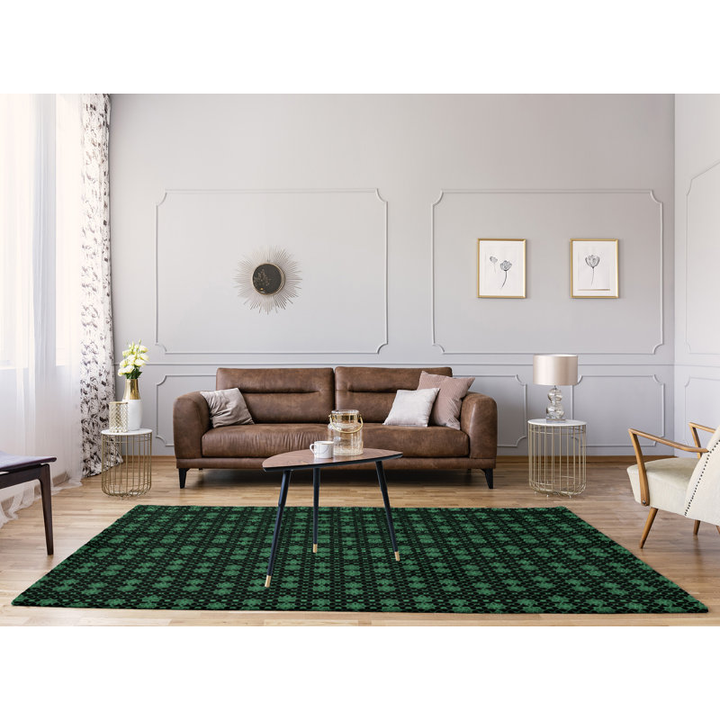 Tapis de zone verte en treillis classique, Rectangle 9 pi x 12 pi