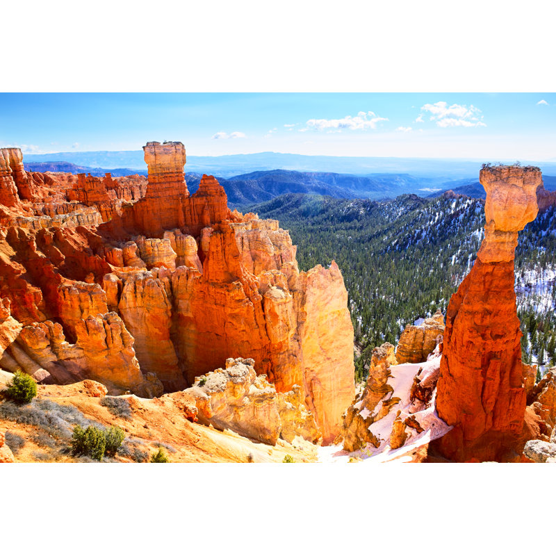 Bryce Canyon Landscape by Dibrova - Wrapped Canvas Print, 20cm H x 30cm W x 3.8cm D