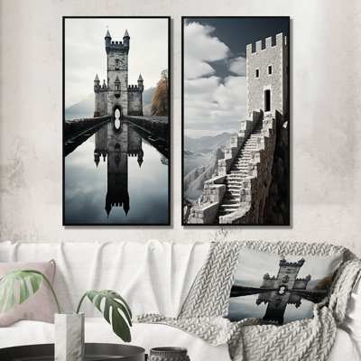 «Castles Minimalist Majesty II», 2 pièces sur toile