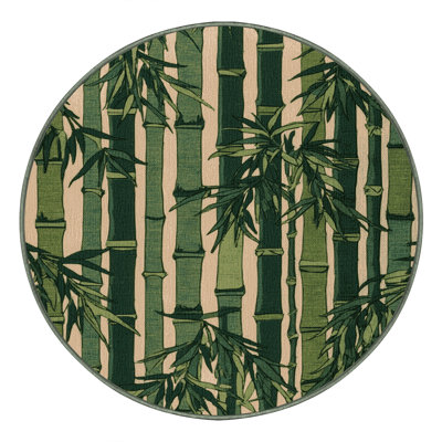 Washable Growing Bamboo Hawaiian Area Rug
