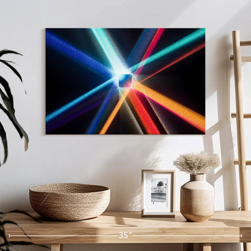 Keiri Cube Prism Light Beams, 8" H x 12" W
