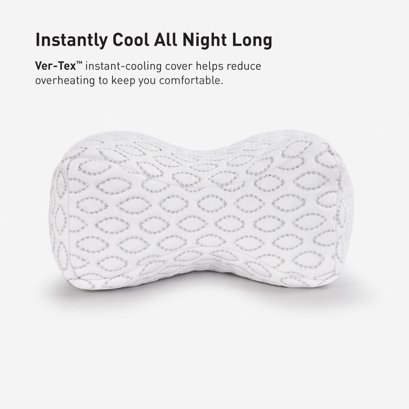 Travel Size White Memory Foam Cooling Knee Pillow