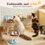 2-in-1 Suspended Tip Resistant Stainless Steel Elevated Cat Bowl, Medium-136861681