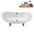 71" Streamline Clawfoot Tub,Tray,Drain and Clawfeet-101628946-102360905