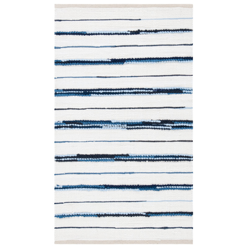 Montauk Hand Woven Performance Striped Rug, Rectangle 3' x 5'