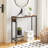 Narrow Console Table With Power Outlets, 29.5" Small Entryway Table With Charging Station, Thin Sofa Table, Side Table, For Hallway, Bedroom, Living Room