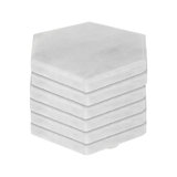 Marble Hexagon 6 Piece Coaster Set