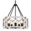 Lustre tambour 5 lumières à intensité variable Napeague-1260294916