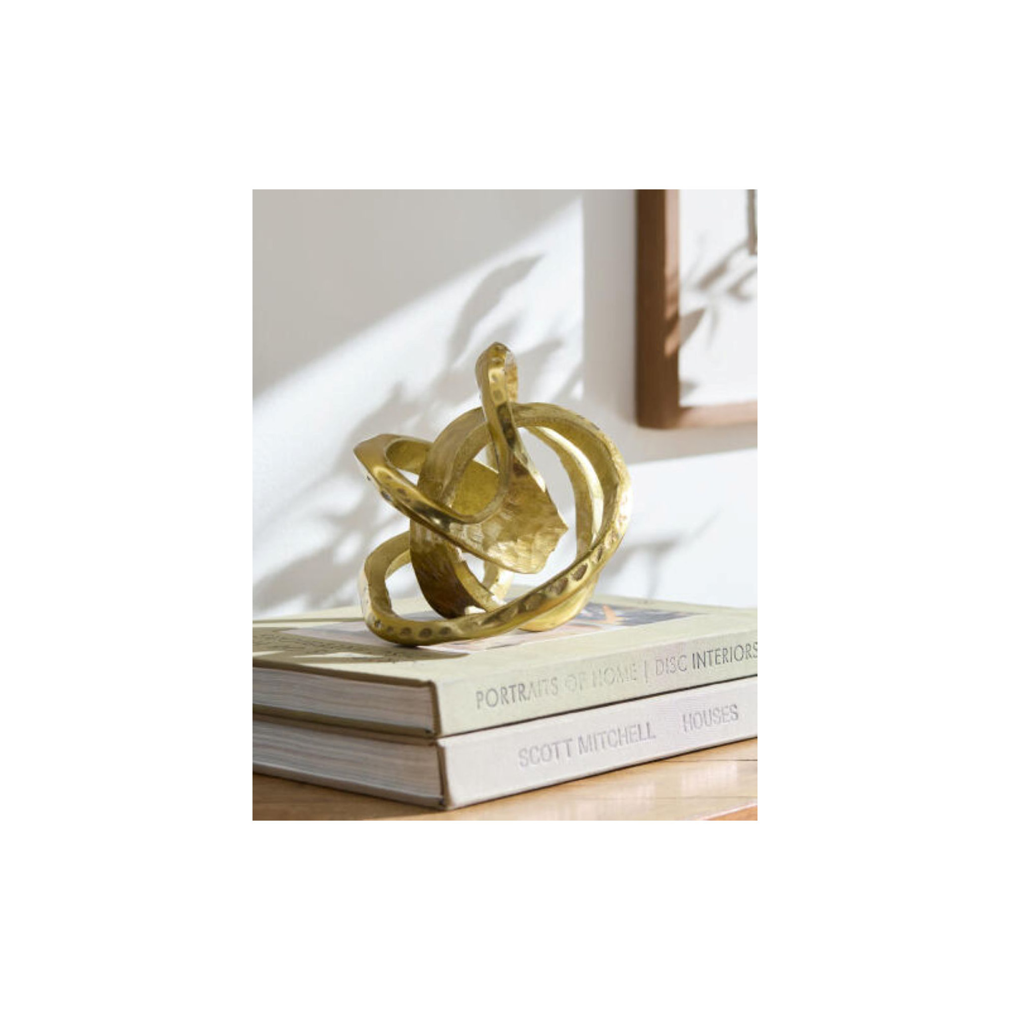 Nebi Decorative Sculpture, Black, 9" H x 9" W x 9" D