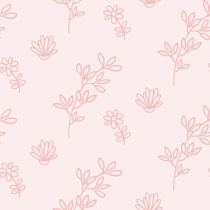 Rouleau de papier peint pelez et collez L 8,5 pi x l 24 po Flowers and Leaves