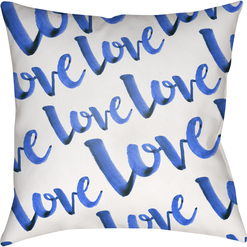 Outdoor Throw Pillow, 18" H x 18" W x 4" D, Light Purple