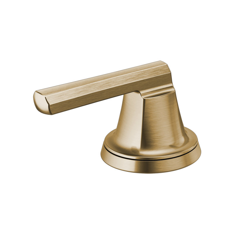 Levoir® Two-Handle Wall Mount Lavatory Faucet, Luxe Gold, Low Lever Handle, 1.5