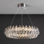 Lustre en cristal de luxe moderne avec ensemble de lumières DEL