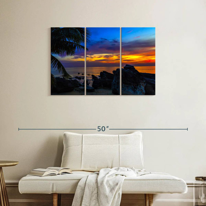 Caribbean Gillard Sunset, 24" H x 38" W