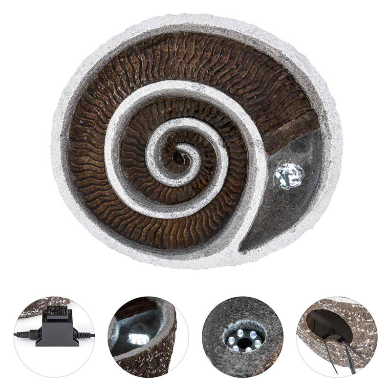 Weather Resistant Floor Fountain with Light