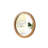 30X30" Modern Wood Round Flat Mirror