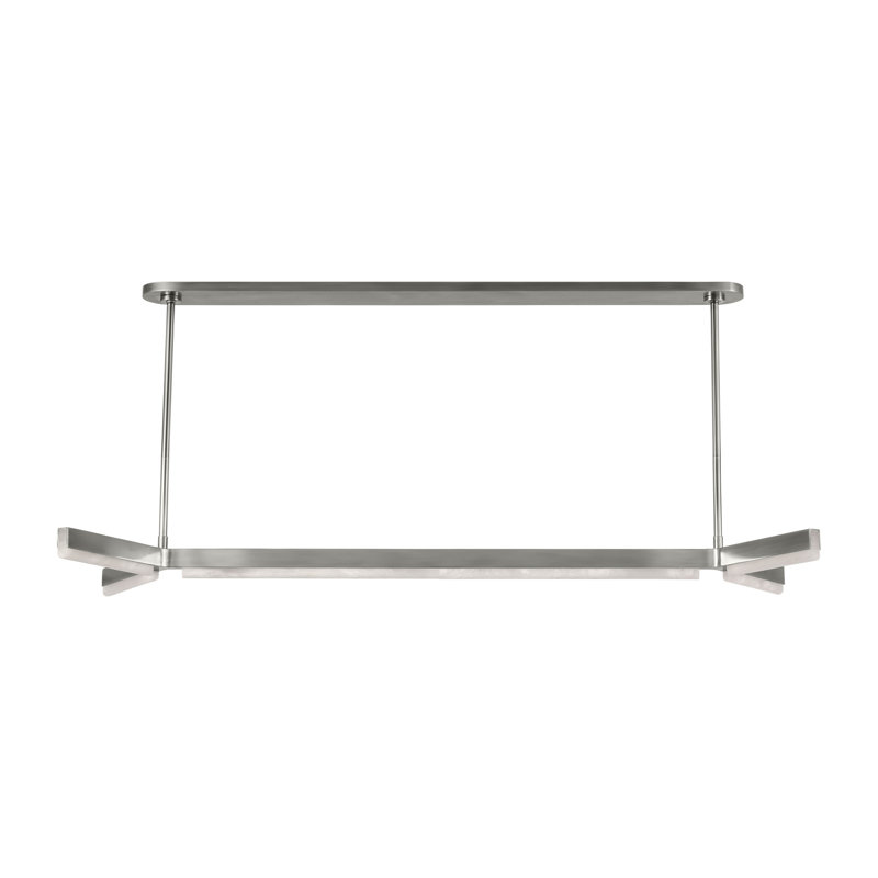 Linea LED Chandelier, Antique Nickel