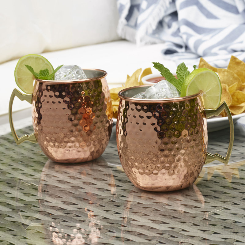 Heureux martelé 18 oz. Mugs Moscow Mule