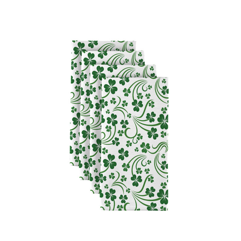 Polyester Floral Square Napkin