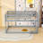 Twin Over Twin Wood Floor Bunk Bed With Strengthened Slats,  Ladder And Guardrails-168473546