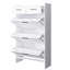 Armoire de rangement à chaussures Surface Shaker avec 2 tiroirs - Blanc mat