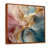 Toile avec cadre flottant brun