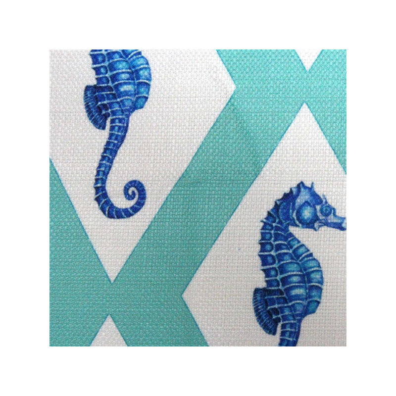 Coussin Capri, H 20 po x l 20 po x P 6 po, Turquoise