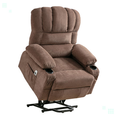 Power Lift Recliner Chair Recliners For Elderly With Heat And Massage Recliner Chair For Living Room With Infinite Position And Side Pocket -  Latitude RunÂ®, CF21826BBDA24B9EAF911717B6B269A0