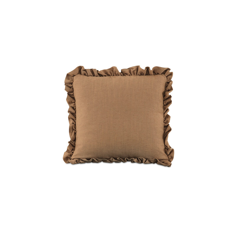 Betty Square Throw Pillow, Brown