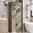 Slim Bathroom Storage Cabinet, Freestanding Narrow Cabinet With Adjustable Shelves-106532807