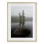 «Duo Trees Lake Reflection», reproduction encadrée sous verre, conception de James Rodewald-73489374-73489373