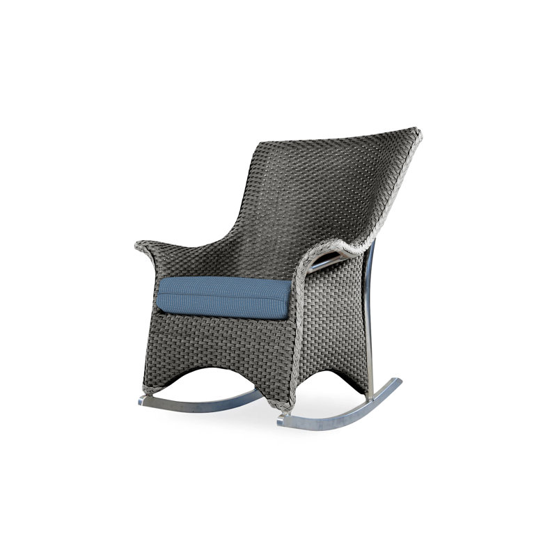 Mandalay Outdoor Rocker Chair, Canvas Birdseye Sunbrella® Canvas, Bark