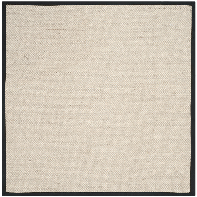 Tapis marbre / noir Torbin, Carré 8 pi