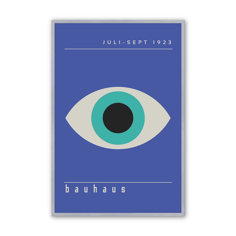 Imprimé The Bauhaus, H 15,25 po x l 12,25 po, Chrome poli