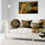 «Symmetric Orange Digital Fractal Flower», impression sur toile tendue-2065879213-2076715855