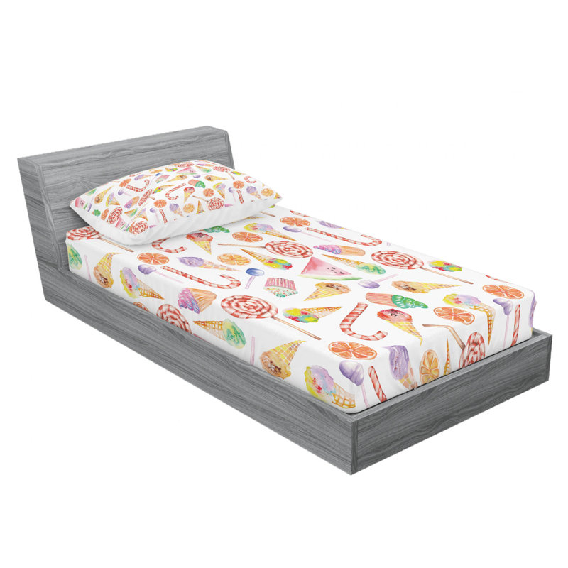 Microfiber Sheet Set, Twin XL Sheet Set with Fitted Sheet
