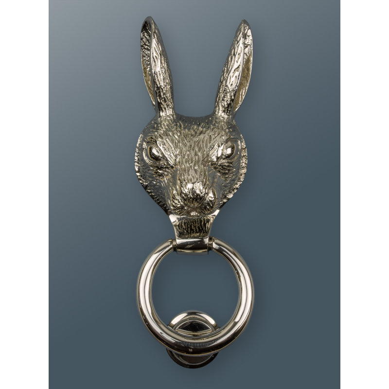Courtney Hare Door Knocker, Nickel