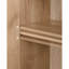 Armoire de rangement Corbisez avec portes en rotin tissé et tablettes réglables