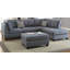 3 pièces Canapé modulaire gris et gris