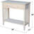 Solid  Server Table With 2 Drawers And Shelf, Unfinished Console Table For Residential Use, Ready To Assemble