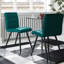 Leann Tufted Velvet Upholstered Back Side Chair-739582758