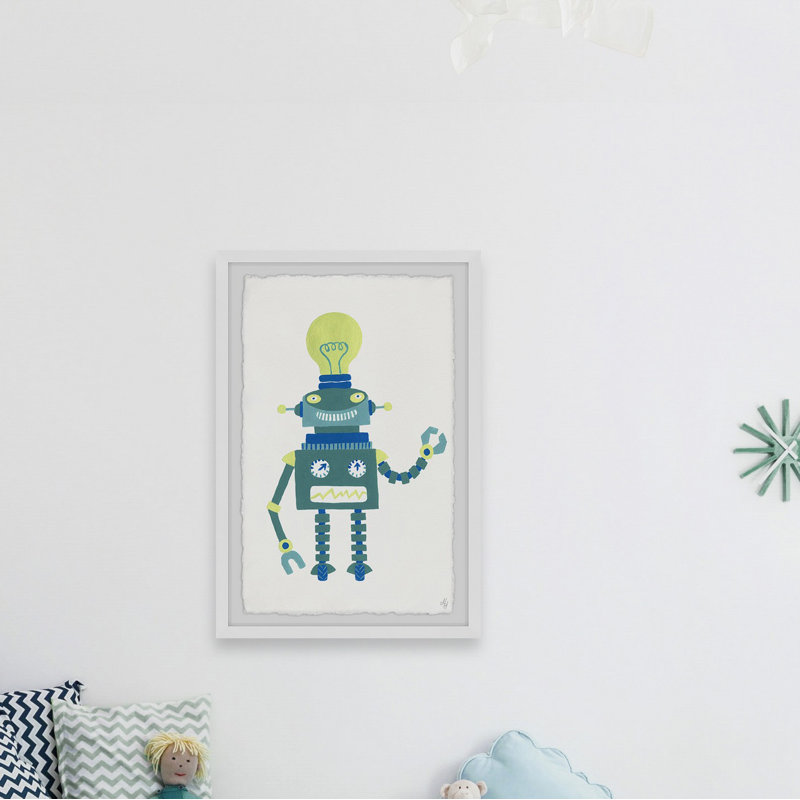 «Smart Robot» de Ravenworth, reproduction encadrée, H 12 po x l 8 po x P 1,5 po